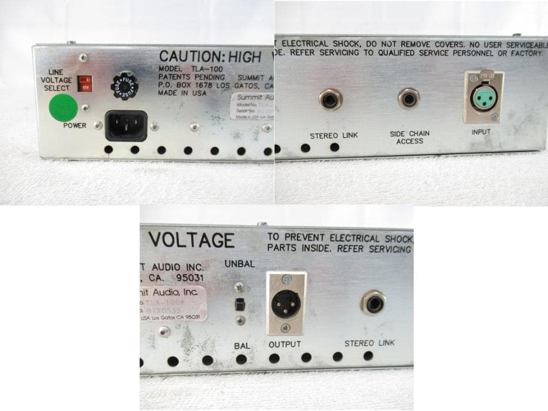 ■053■SummitAudio■真空管コンプレッサー■TLA-100■現状■