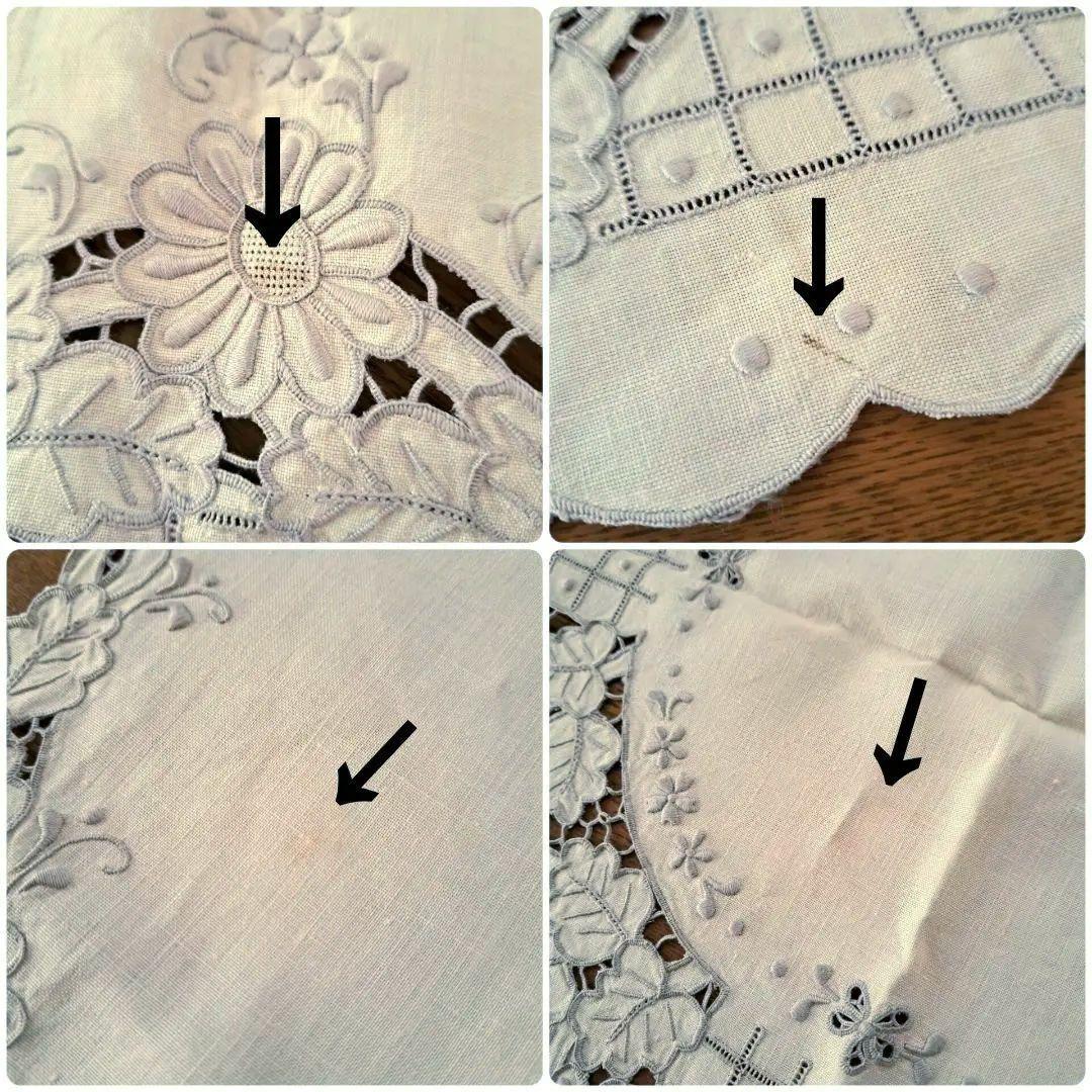 スワトウ 汕頭 刺繍　83×83 テーブルクロス　敷物