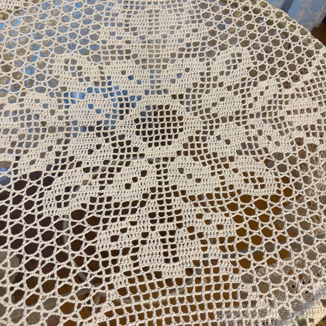 アイアン製 丸テーブル （ガラス天板）