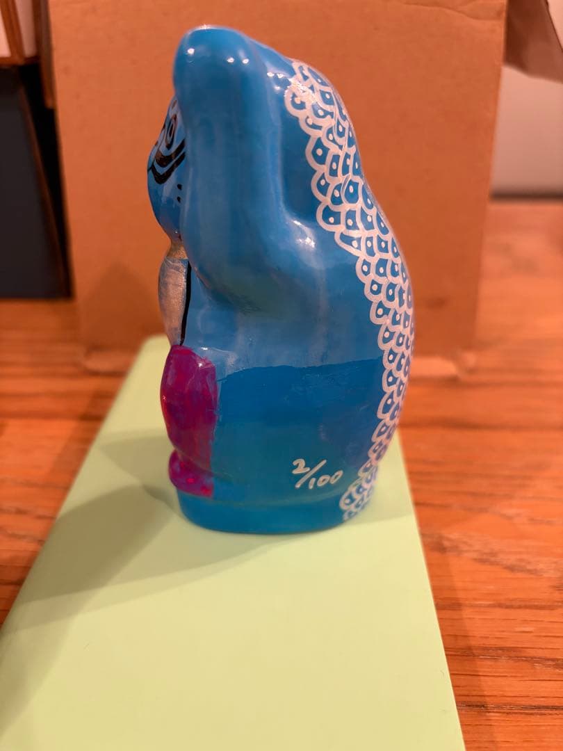 招きいぬくん　手作りペイント•縁起物・インテリア