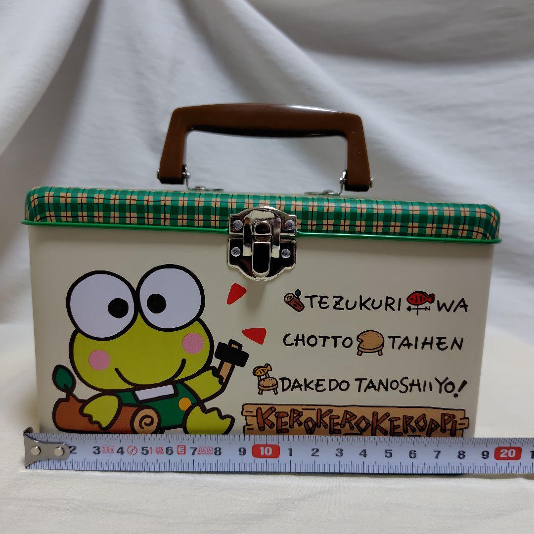 けろけろけろっぴ 小物入れ 持ち手付き 缶ボックス 平成レトロ サンリオ