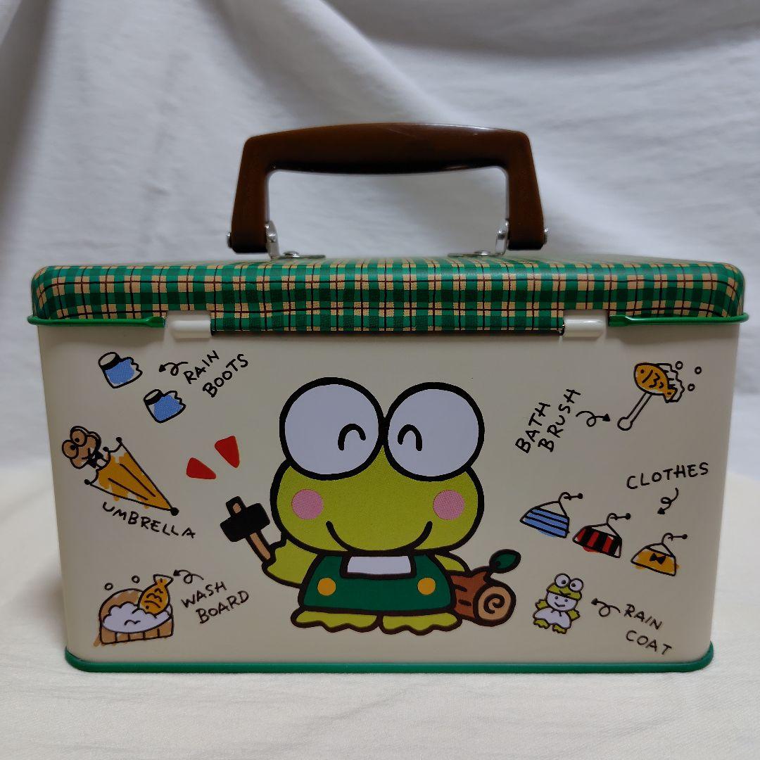けろけろけろっぴ 小物入れ 持ち手付き 缶ボックス 平成レトロ サンリオ