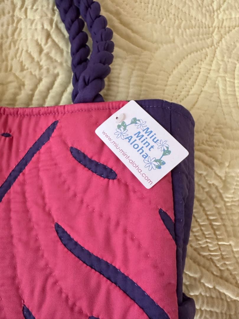 Miu Mint Aloha ミウミントアロハ　ハワイアンキルトバック