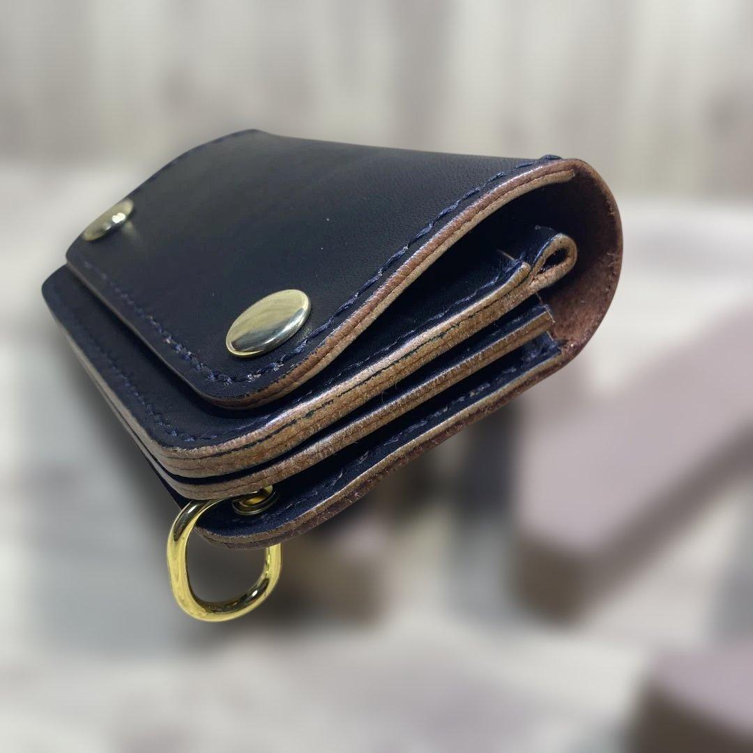 【えぬこーげーさん】専用　トラッカーウォレット丘染（茶芯）ブラック