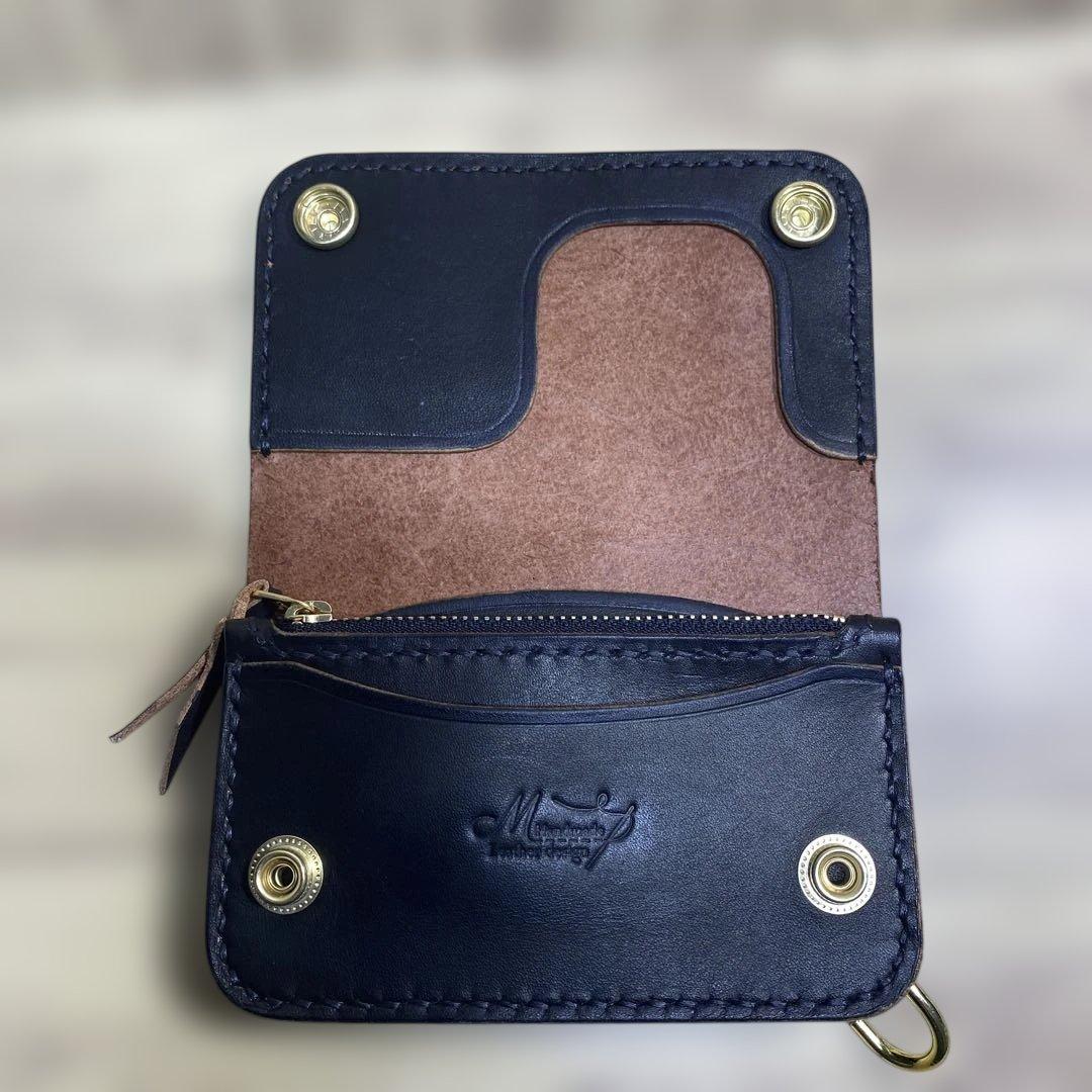 【えぬこーげーさん】専用　トラッカーウォレット丘染（茶芯）ブラック