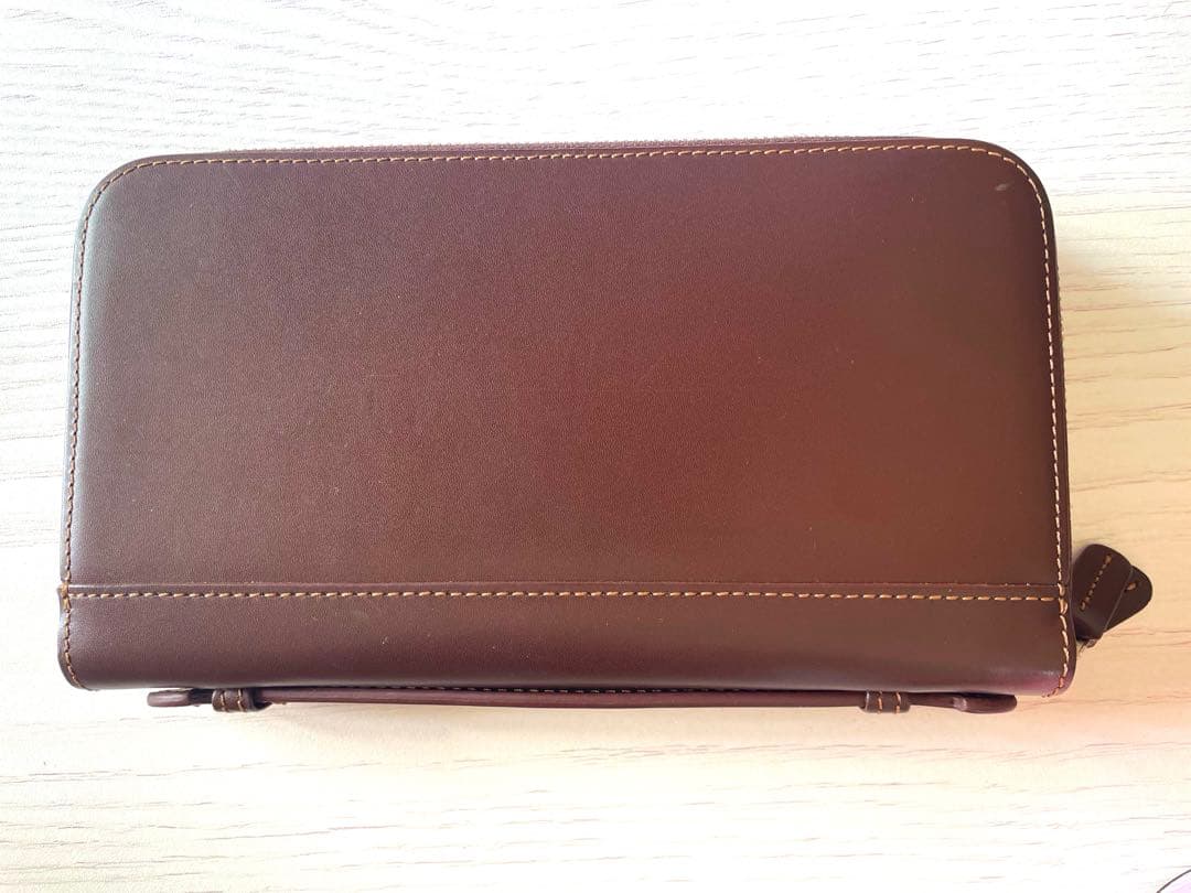 財布　革　MICミック　Wファスナー　節約　大容量