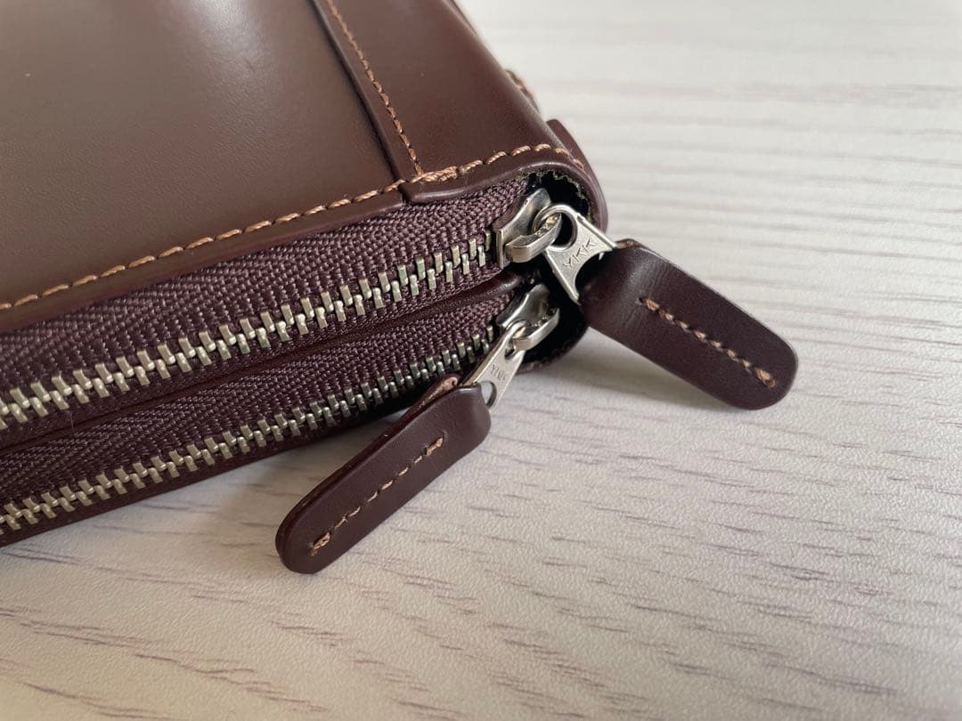 財布　革　MICミック　Wファスナー　節約　大容量