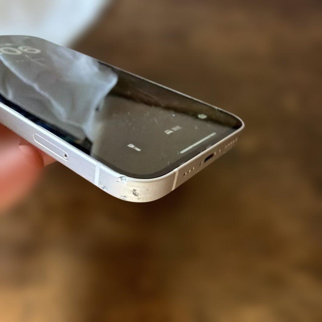 iPhone 12 ホワイト 64GB SIMフリー 画面割れ大