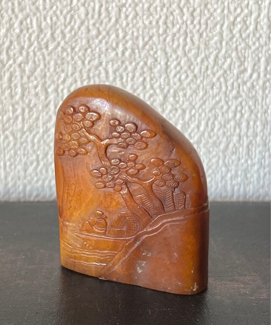 中国古美術　清時代寿山石印材　天然石 BL2-7-1