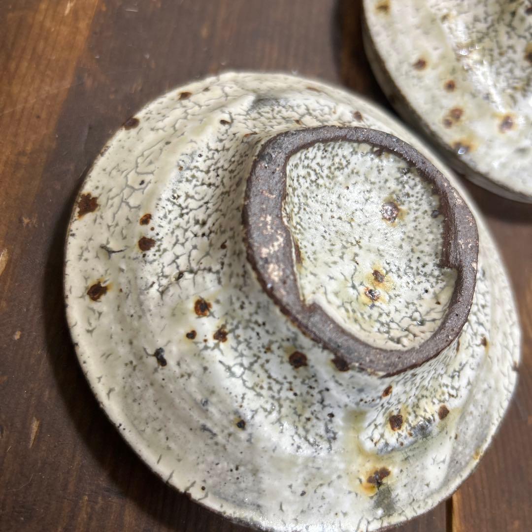 作家　陶芸作家　片口椀　片口小鉢　2個　ビードロ粉引き