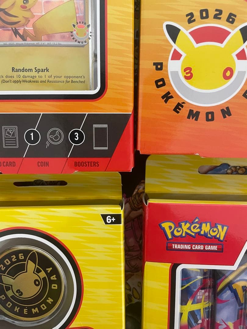 海外限定・未開封　Pokemon Day 30周年　ピカチュウプロモ　4BOX