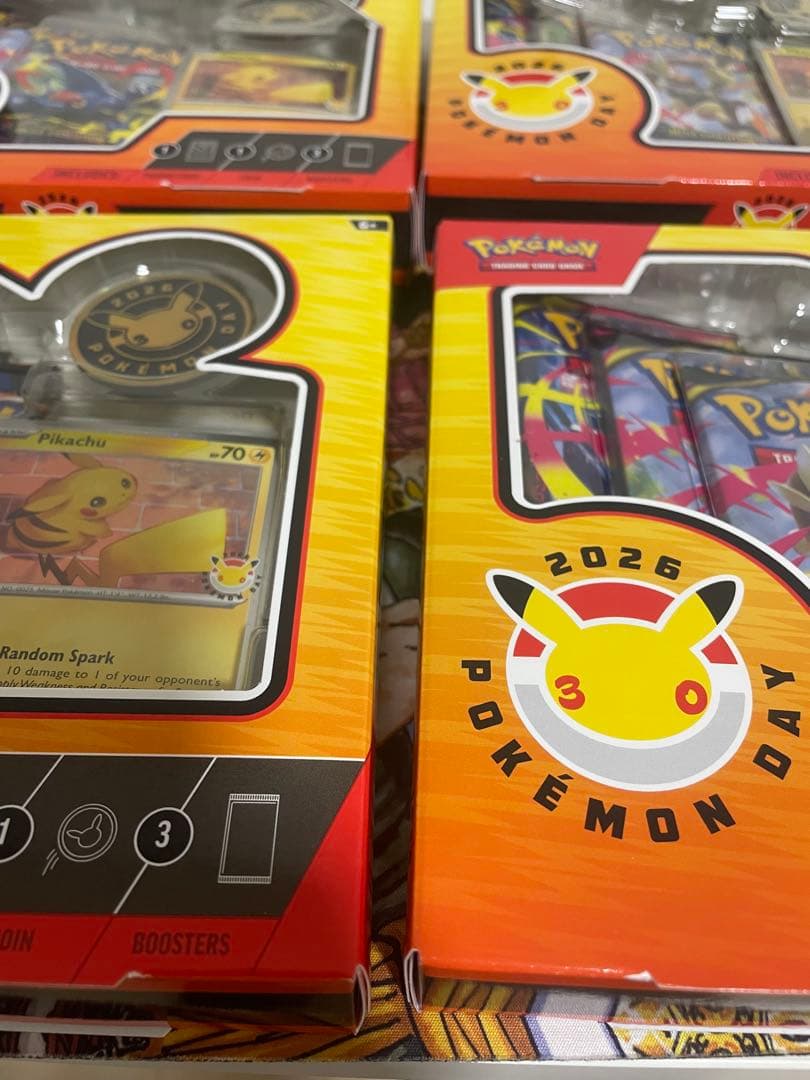 海外限定・未開封　Pokemon Day 30周年　ピカチュウプロモ　4BOX