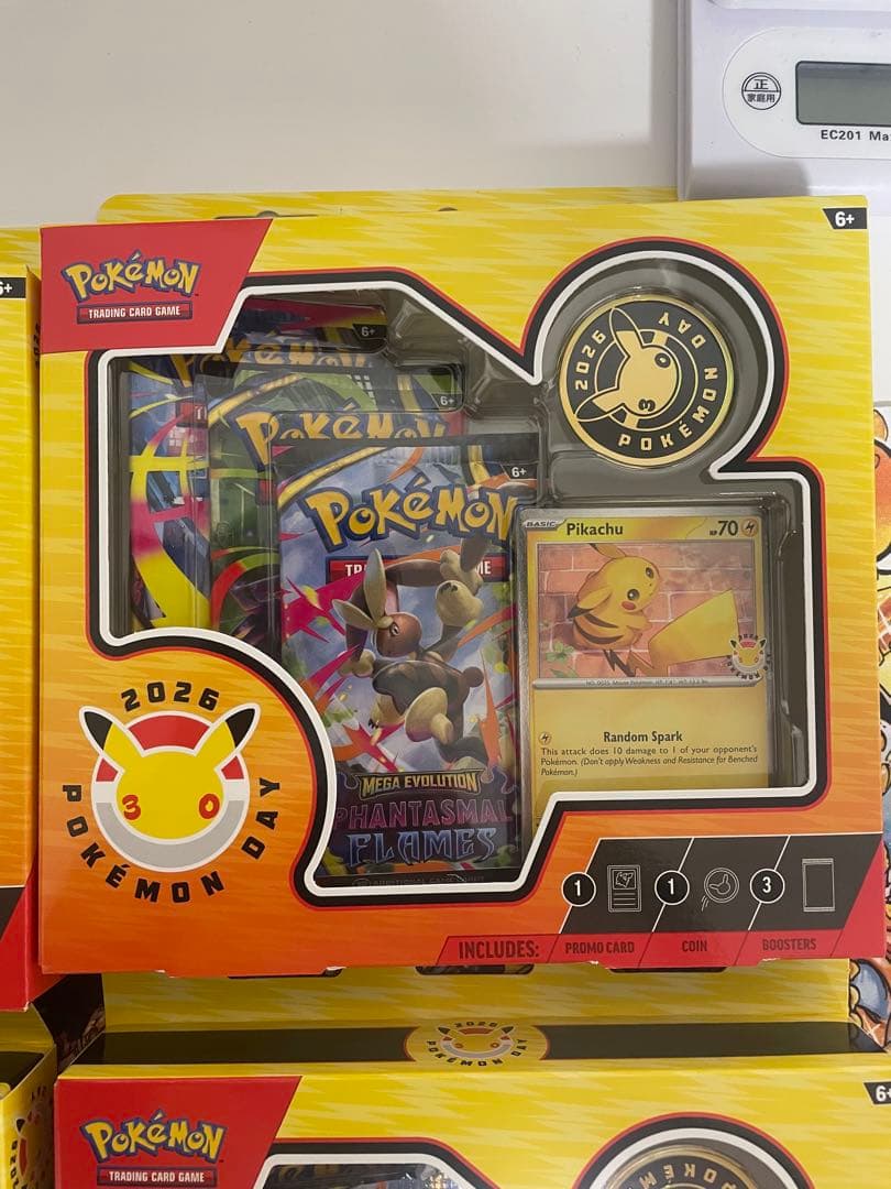 海外限定・未開封　Pokemon Day 30周年　ピカチュウプロモ　4BOX