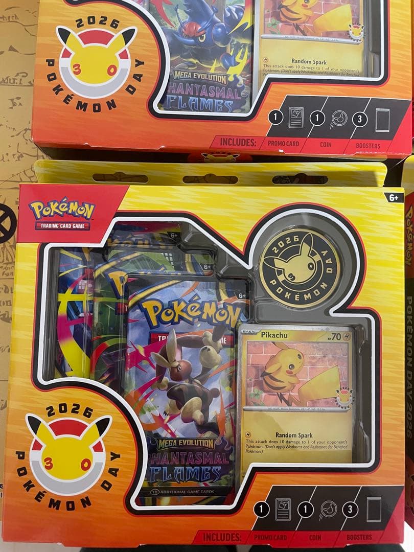 海外限定・未開封　Pokemon Day 30周年　ピカチュウプロモ　4BOX