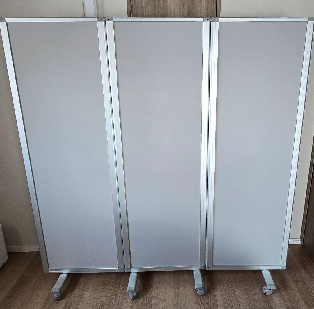キャスター付き3連パーティション 180cm×180cm 高級 吸音