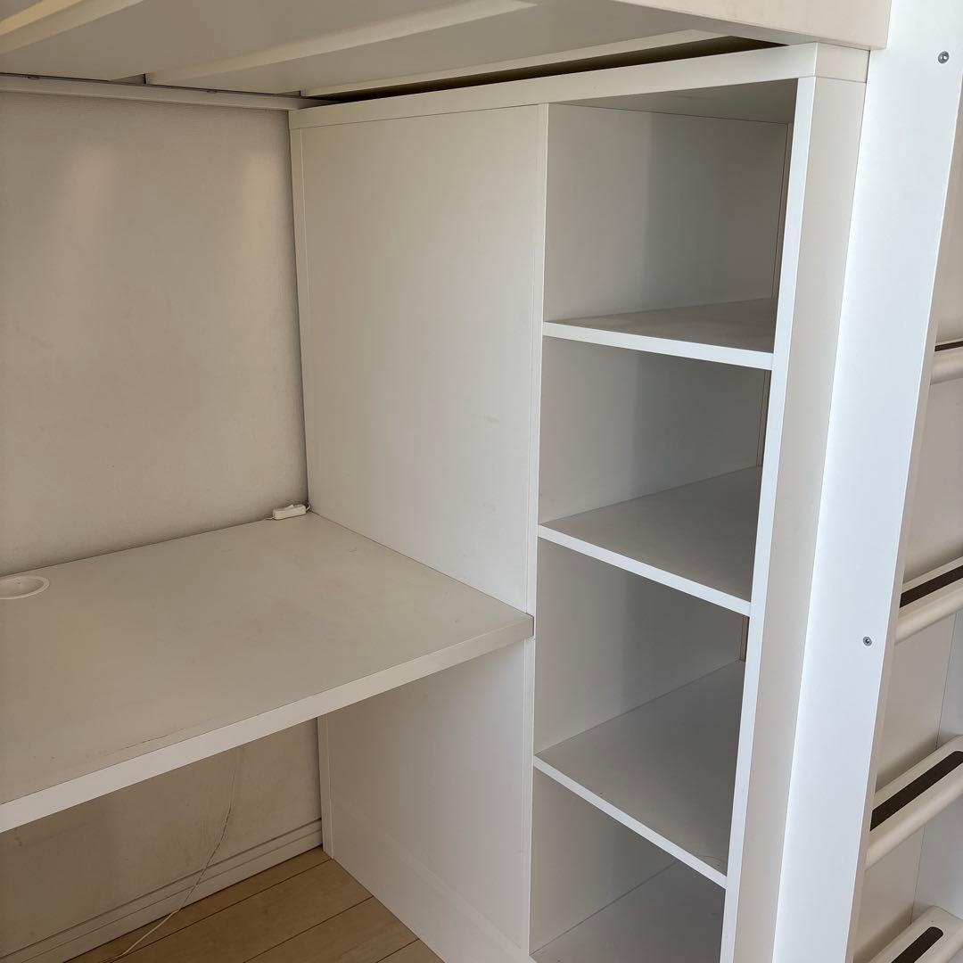 コーヒーJAZZスイカ　【東京23区引取り限定】　IKEA ロフトベッド白