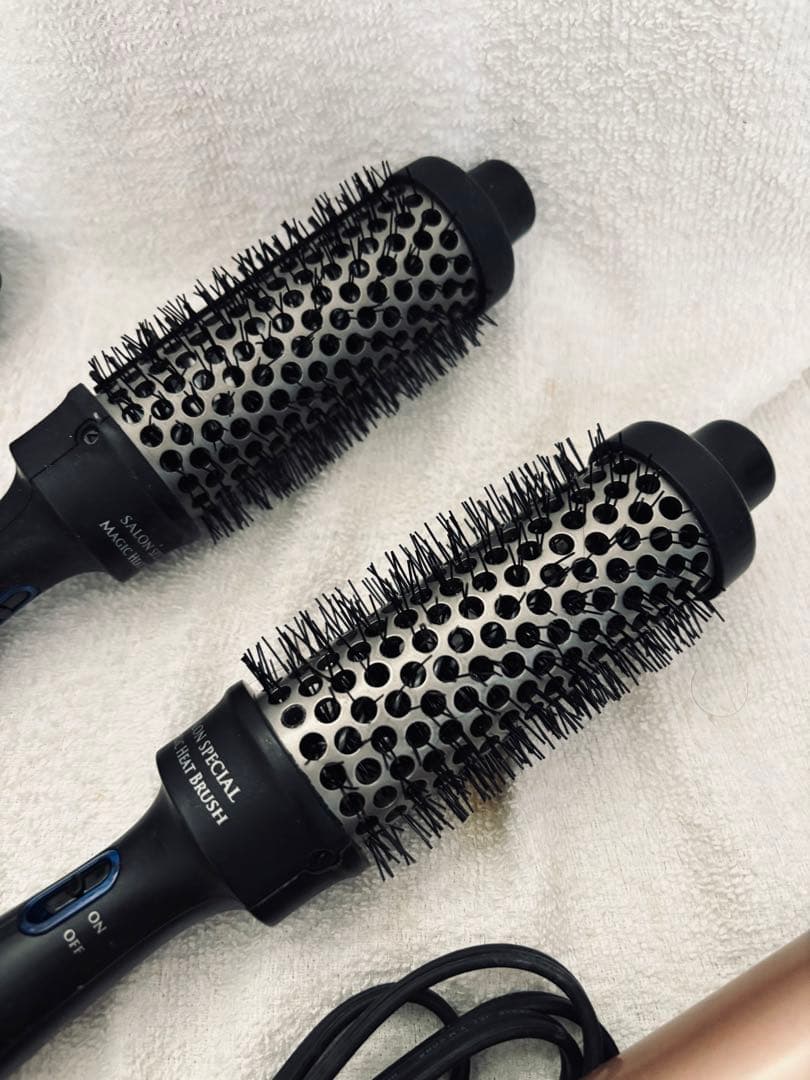 ０４ ヘア アイロン or マジックヒートブラシ ３台セット