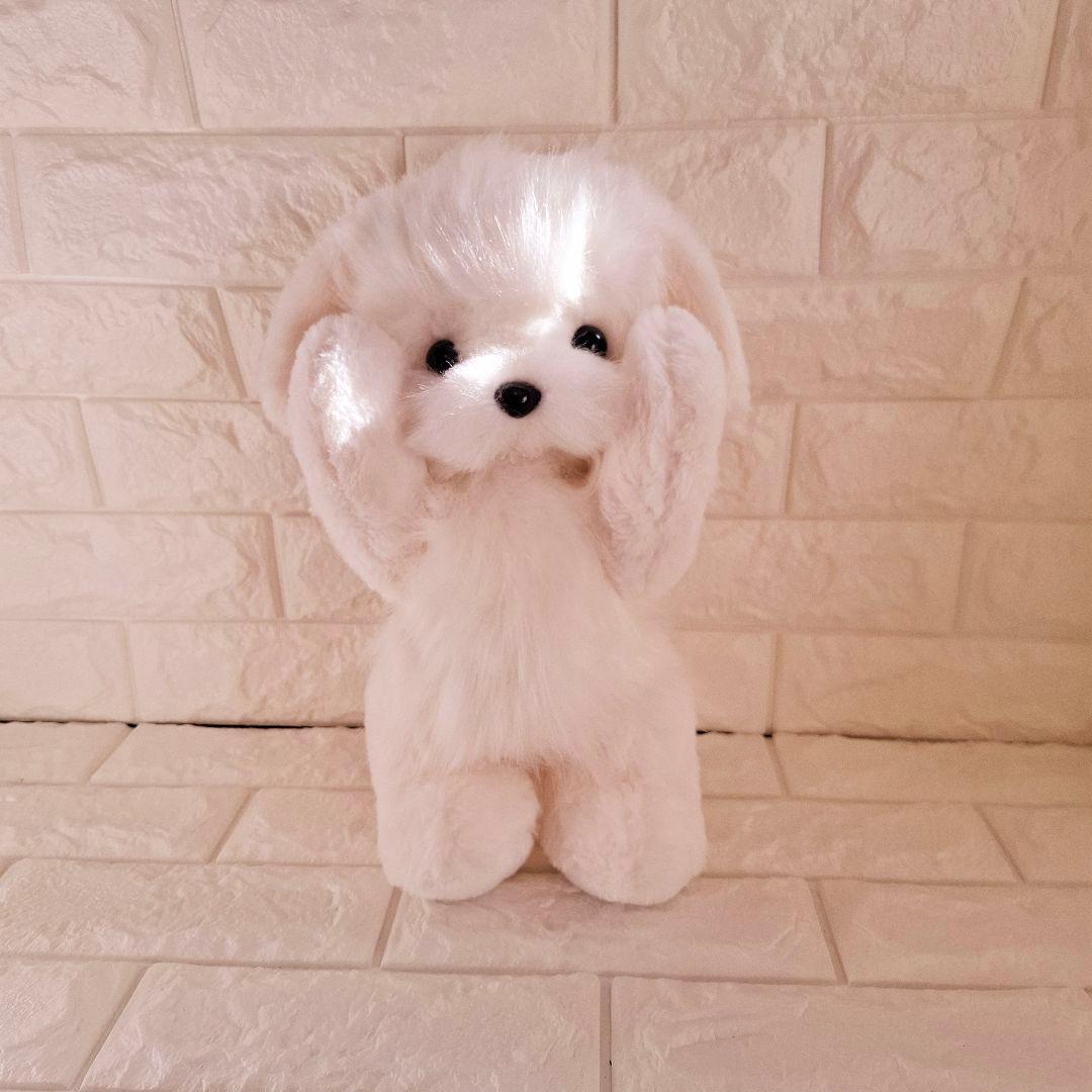 26.ぬいぐるみ、テディマルチーズ、犬、ハンドメイド、オリジナル、抱きしめられる