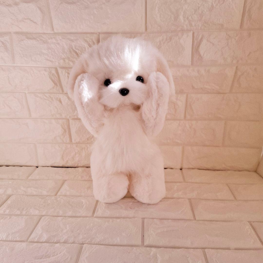 26.ぬいぐるみ、テディマルチーズ、犬、ハンドメイド、オリジナル、抱きしめられる