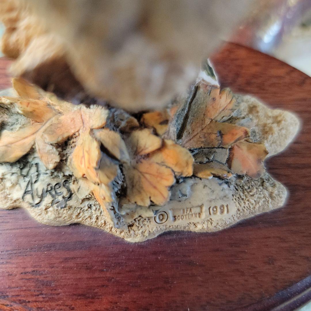 ご契約済みです！　　90'sヴィンテージ英国　ボーダーファインアーツ製フクロウ