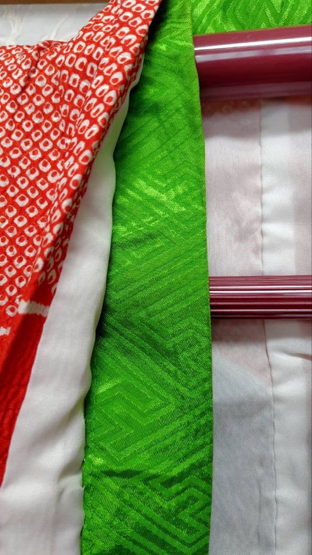 RK562子供着物四つ身7歳前後用着丈129センチ裄丈56センチ非常に綺麗美品