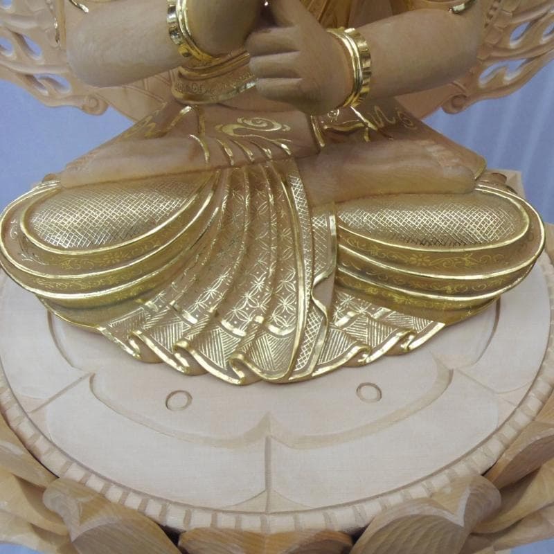 蔵出し特価★桧材 大日如来一尺 切金★真言宗本尊 総高さ：約118cm