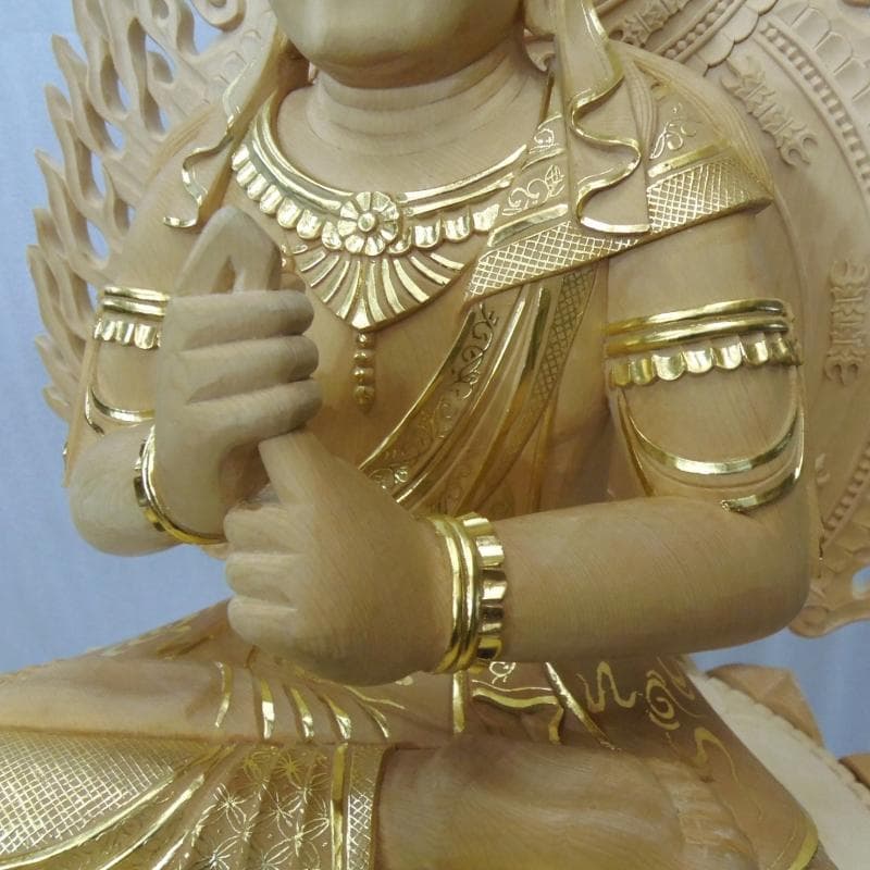 蔵出し特価★桧材 大日如来一尺 切金★真言宗本尊 総高さ：約118cm