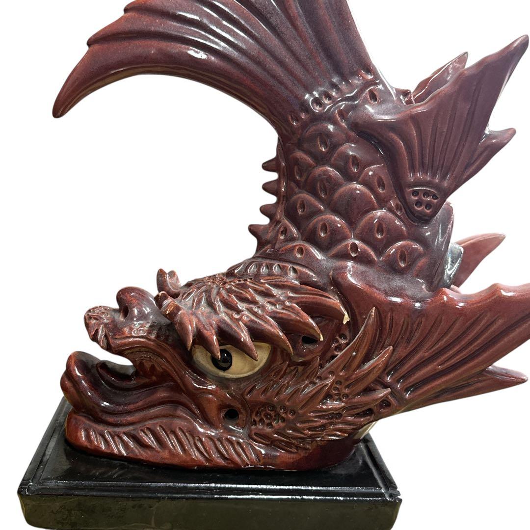 鯱鉾（シャチホコ）　置物　淡路瓦龍　魔除　鬼瓦　古民家　縁起物　厄除け