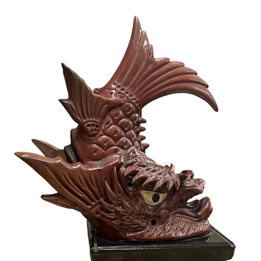 鯱鉾（シャチホコ）　置物　淡路瓦龍　魔除　鬼瓦　古民家　縁起物　厄除け