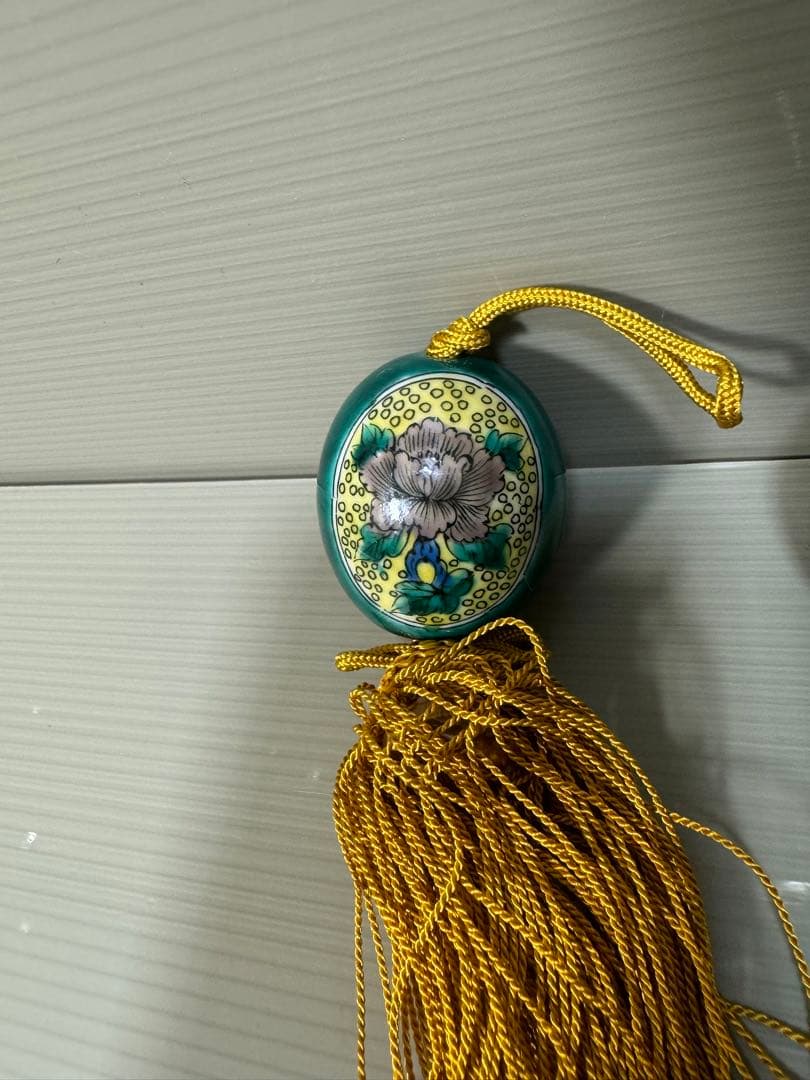 2225 九谷焼　風鎮　2客