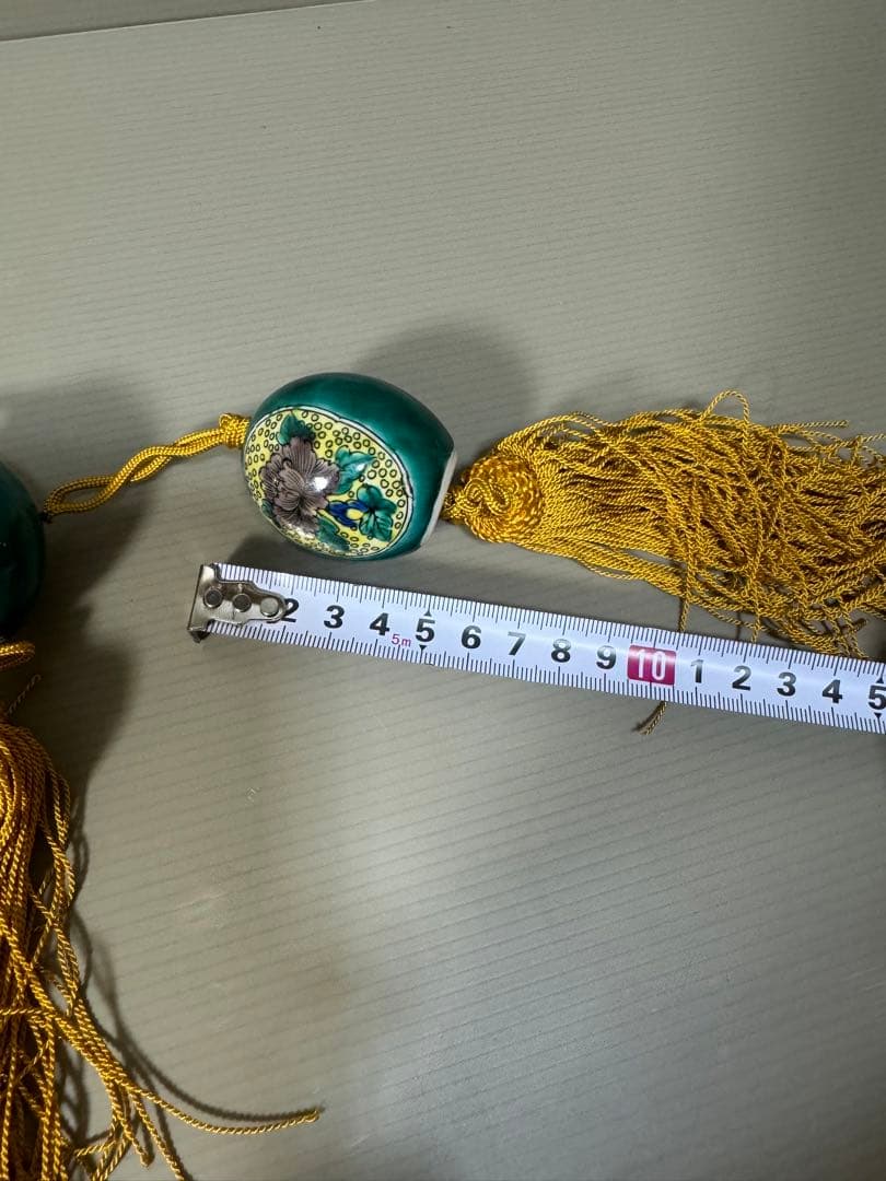 2225 九谷焼　風鎮　2客