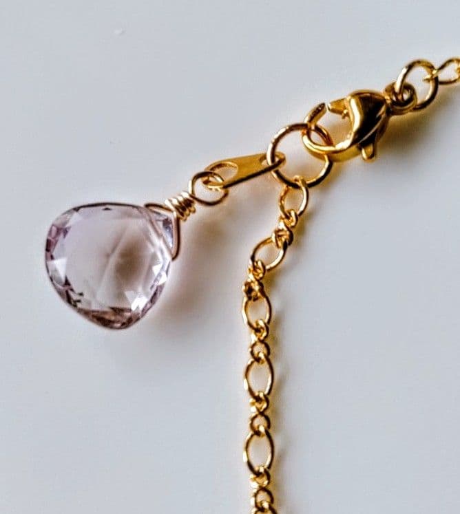 Kgf14 希少 アンダラ ルミネッセントパープル 原石 アメトリン ブレス