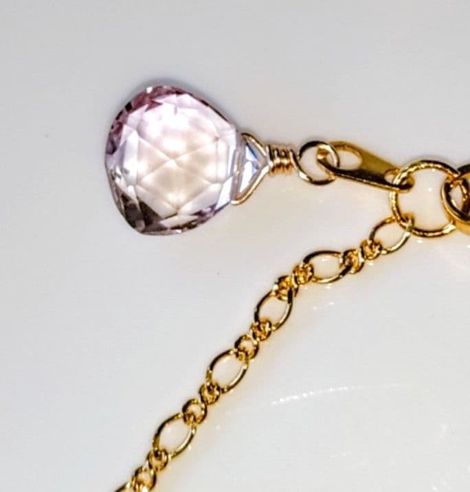 Kgf14 希少 アンダラ ルミネッセントパープル 原石 アメトリン ブレス