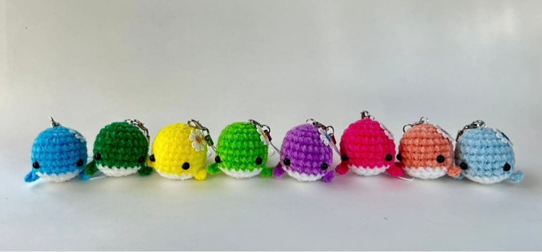 あみぐるみ　クジラちゃんストラップ　オーダーページです