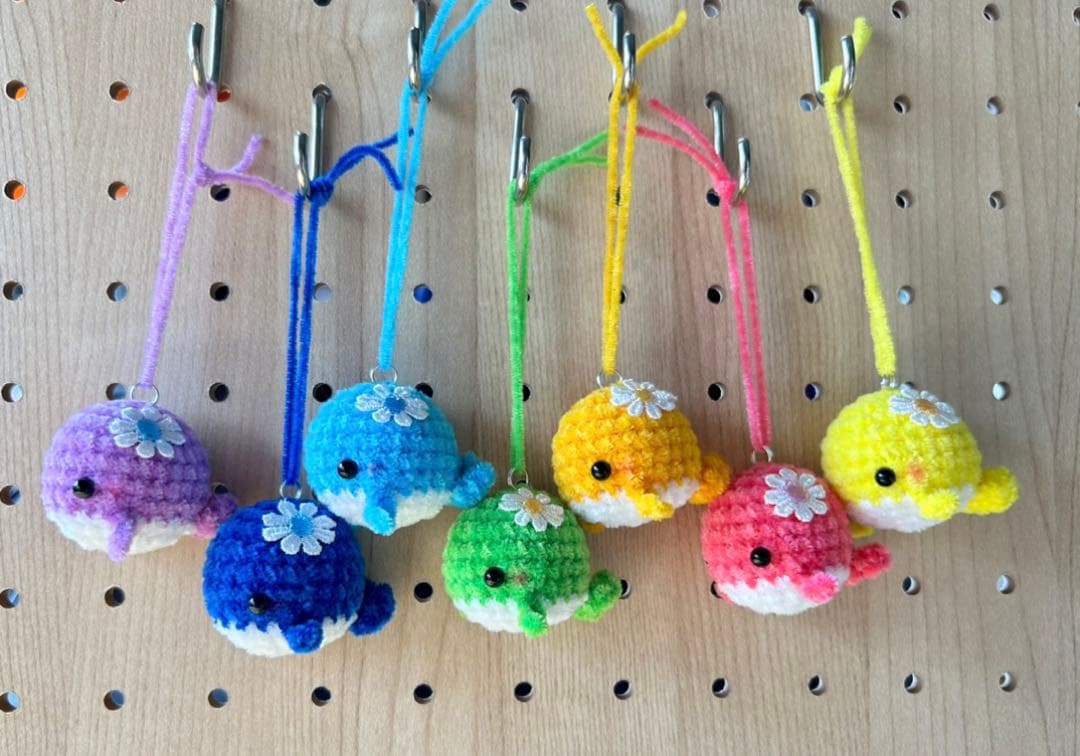 あみぐるみ　クジラちゃんストラップ　オーダーページです