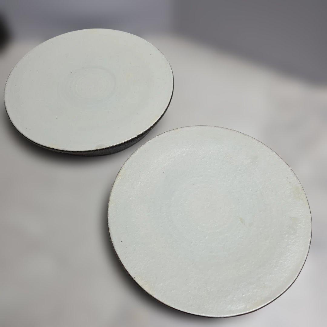 奥田章　リバーシブル皿　2枚