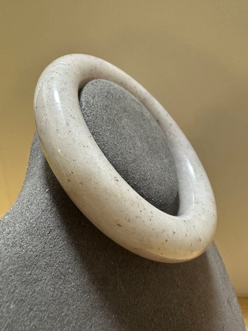 紫玉原石バングル　天然石　シャー太翠バングル　原石