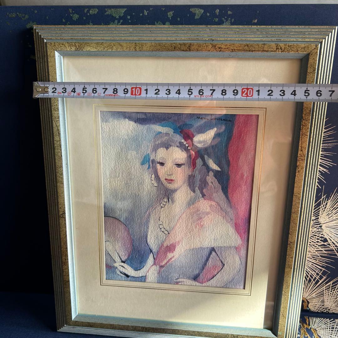 M*I様 マリー・ローランサン Marie Laurencin 絵画 扇をもつ若