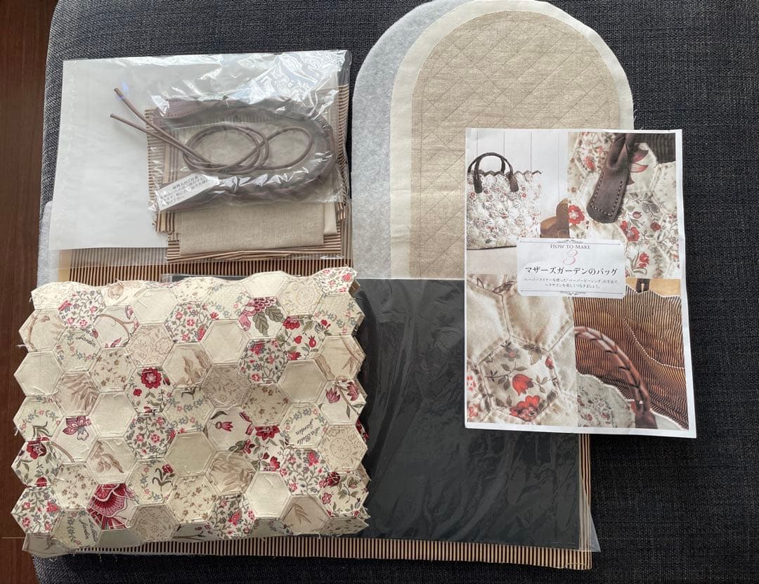 (473)こうの早苗のパッチワークキルト講座 製作途中