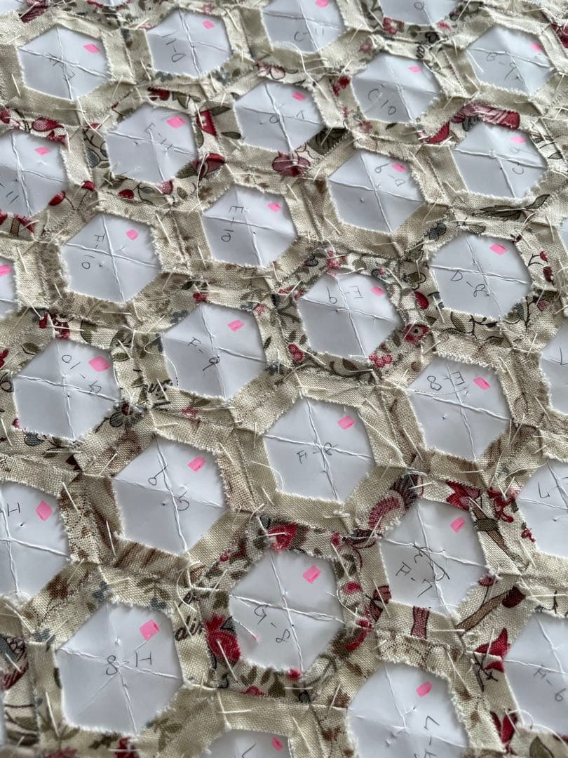 (473)こうの早苗のパッチワークキルト講座 製作途中