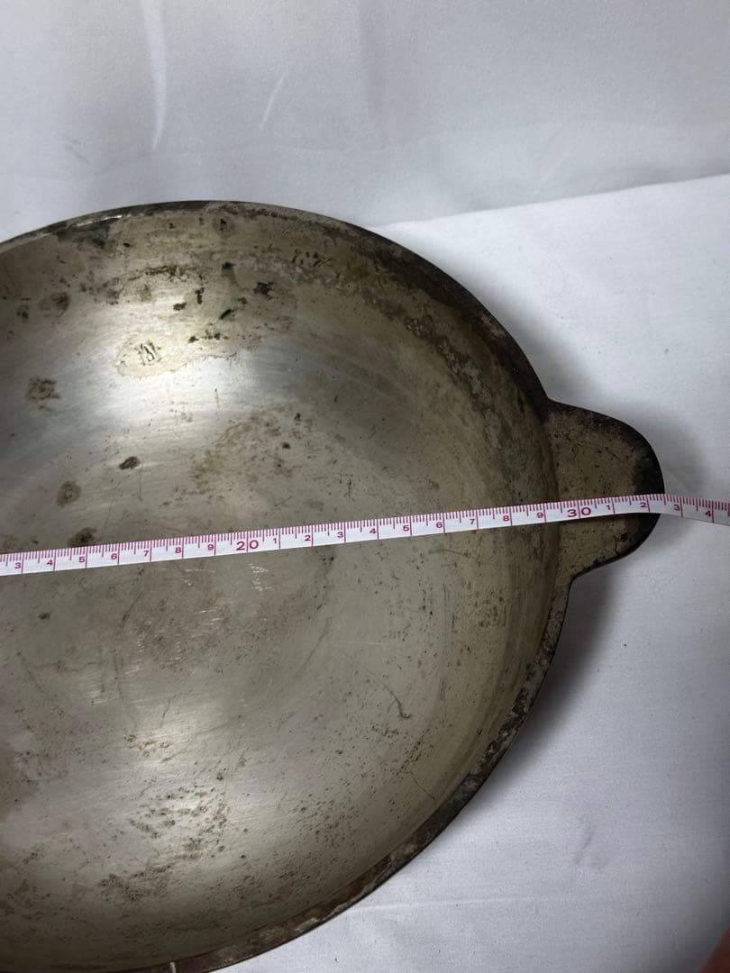 純洋銀　両手鍋 27cm 厚さ:7cm 重さ　3.3kg ふぐ料理　すき焼き