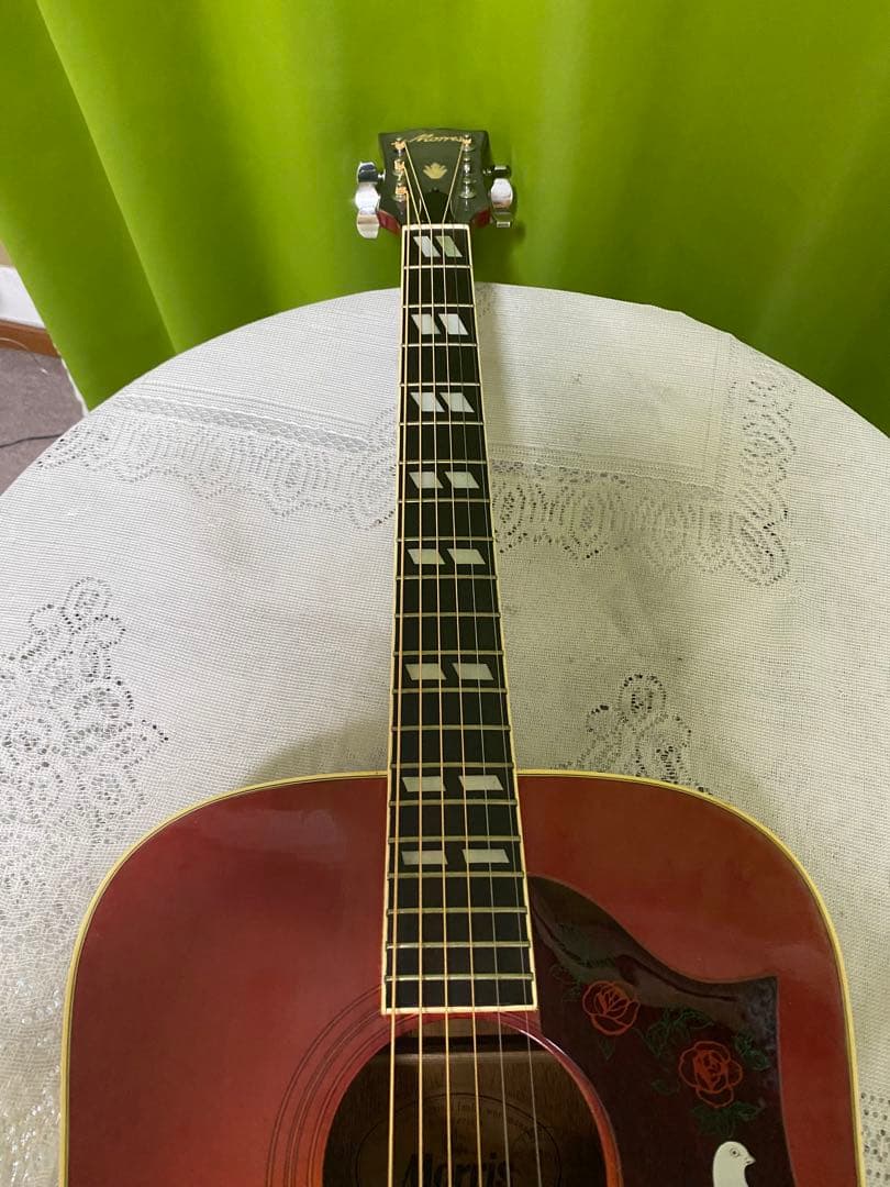 モーリスＷＤ25　DOVEモデル エレアコ ギブソン流のサウンド　良く鳴ります！