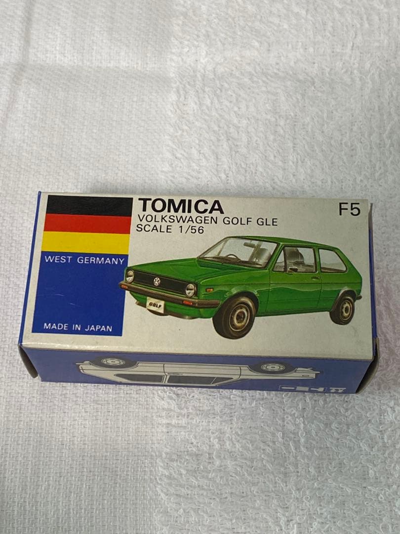 トミカ外国車シリーズ、フォルクスワーゲンゴルフGLE 青箱　グループＡフェア。
