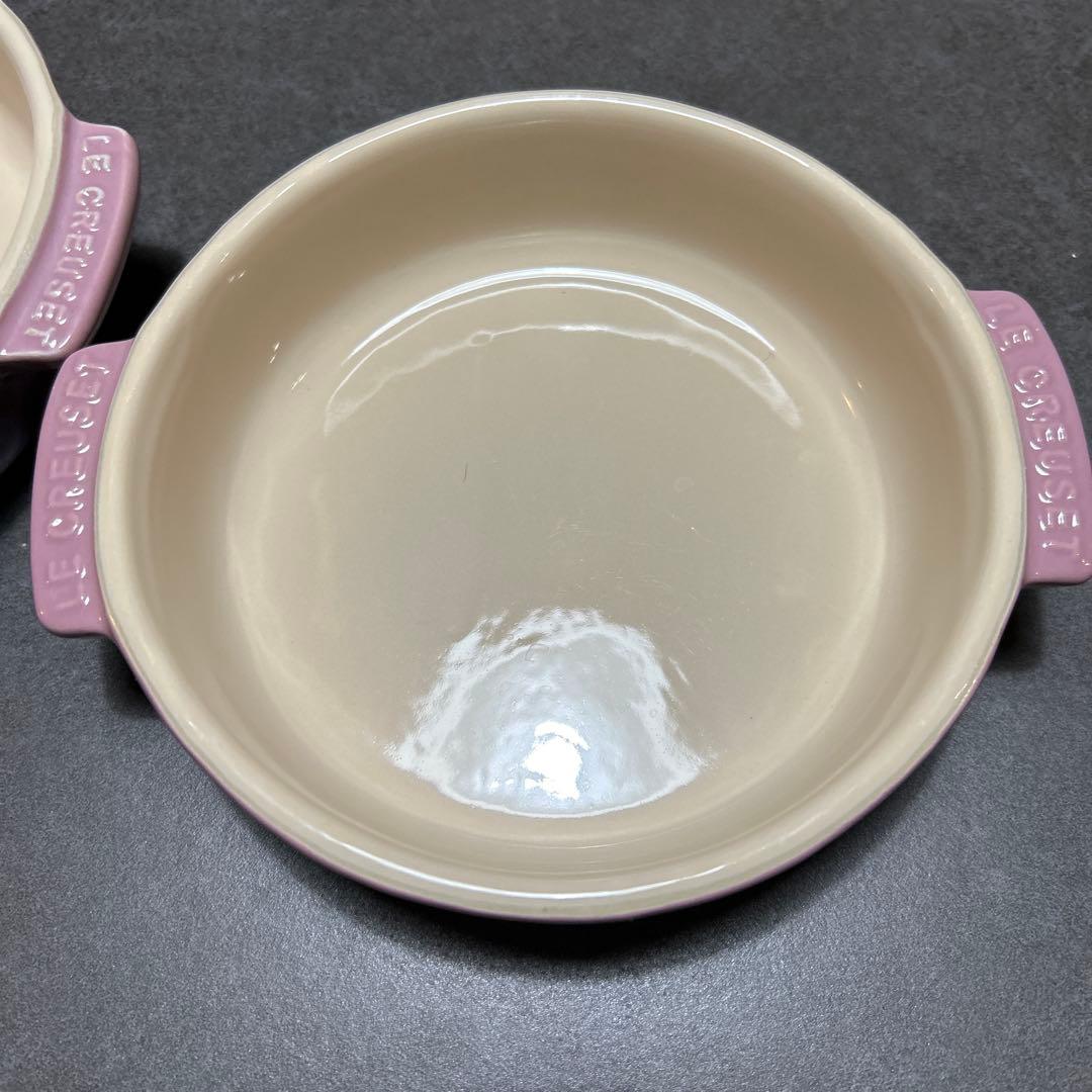 ル・クルーゼ　タパスディッシュ　2個セット　モーヴピンク