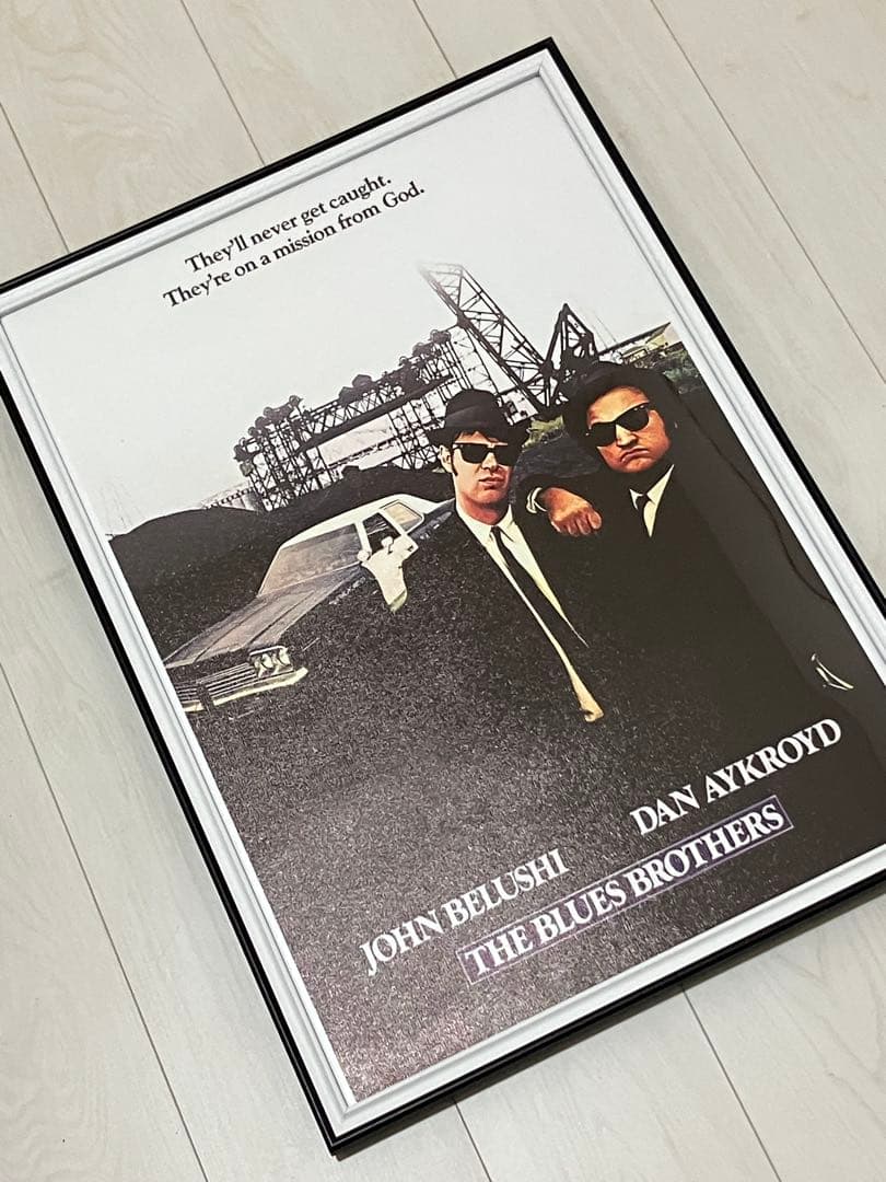 【額縁付き】 Blues Brothers（ブルース・ブラザーズ）A2ポスター