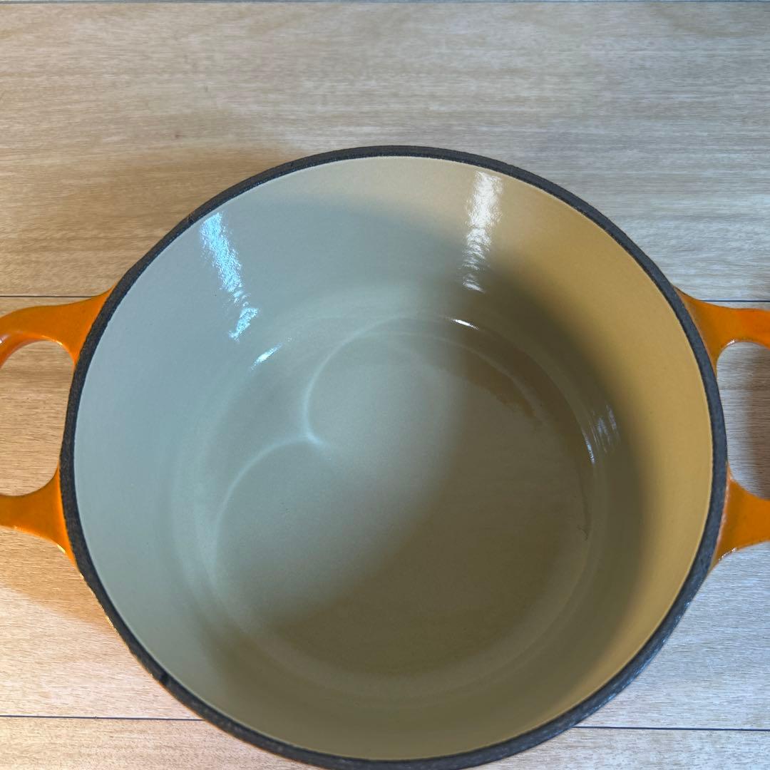 ルクルーゼ　ココットロンド　16cm オレンジ　両手鍋　鍋