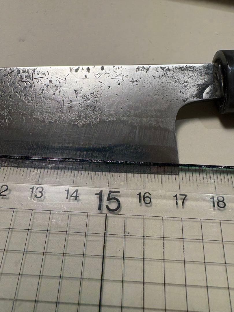 トヨクニ 晶之作 青紙スーパー 黒打ち 土佐柳包丁 17cm