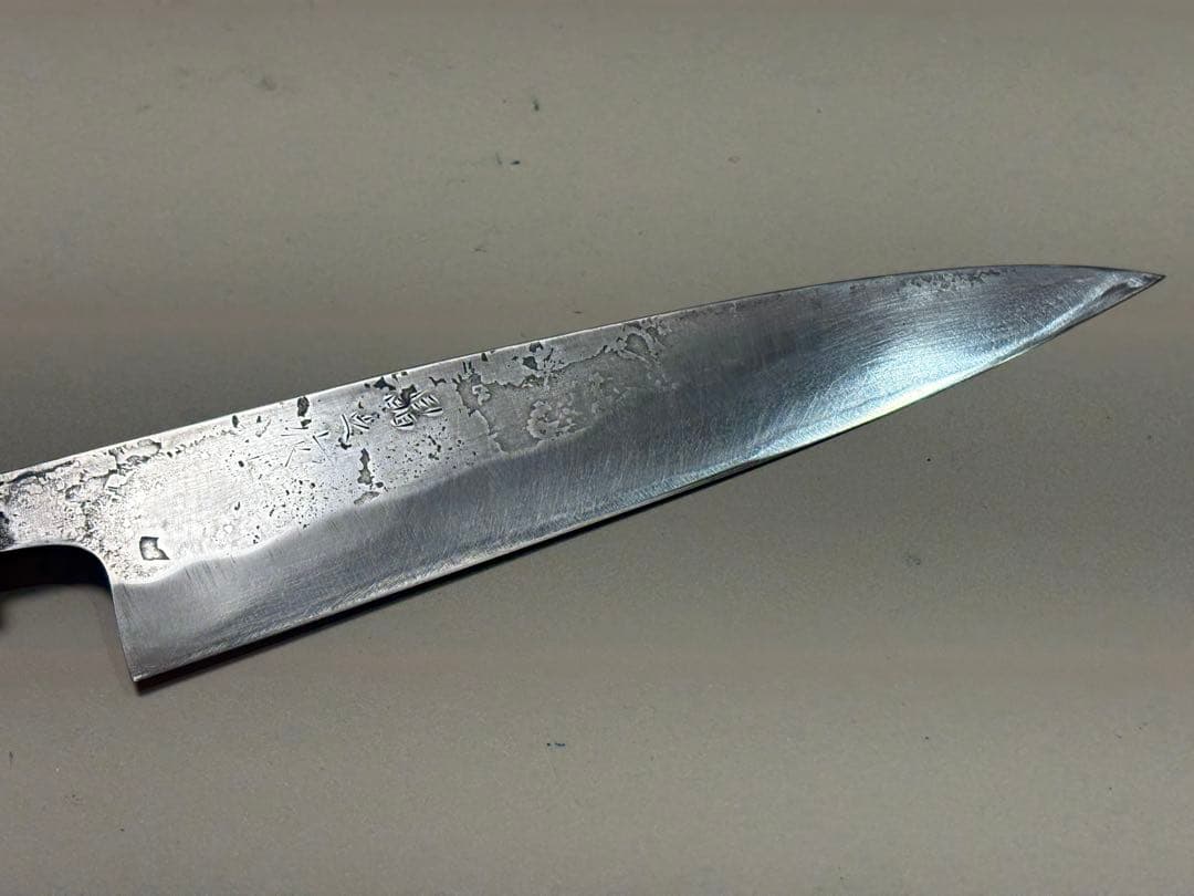 トヨクニ 晶之作 青紙スーパー 黒打ち 土佐柳包丁 17cm