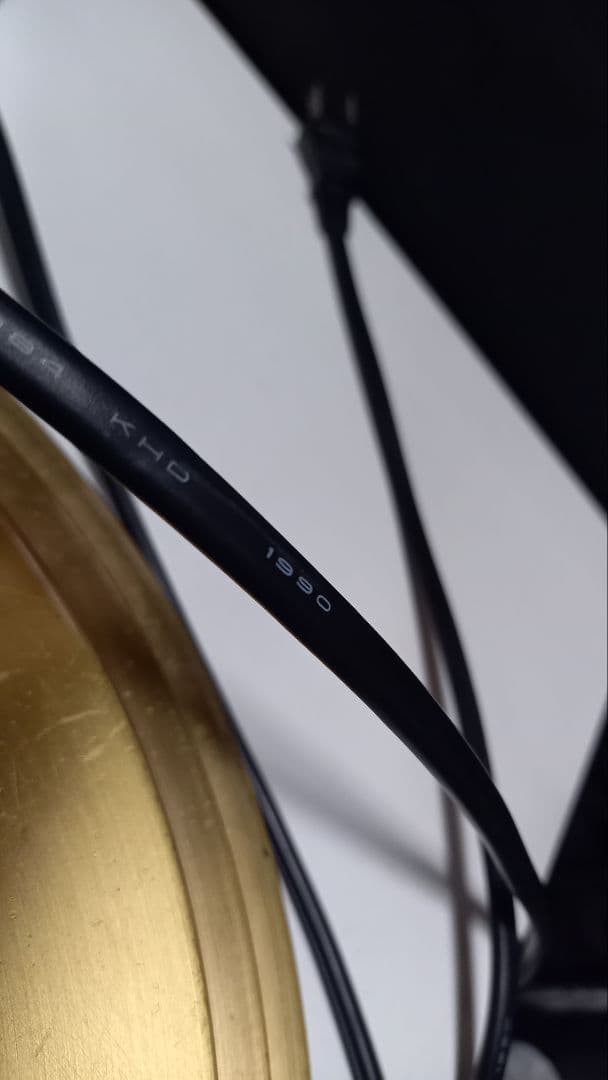 ヴィンテージ　シック　モダン　真鍮　フレーム　摺り硝子　シェード　フロアランプ