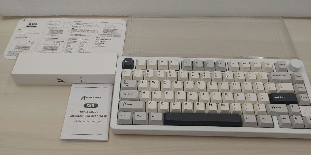 9326 ATTACK SHARK X86 ワイヤレスキーボード